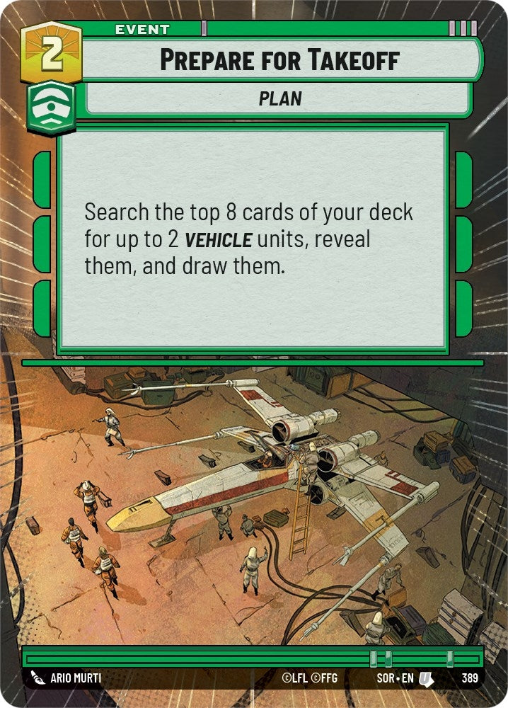 Image for Prepare for Takeoff (Hyperspace) (Spark of Rebellion) (389) - Star Wars: Unlimited