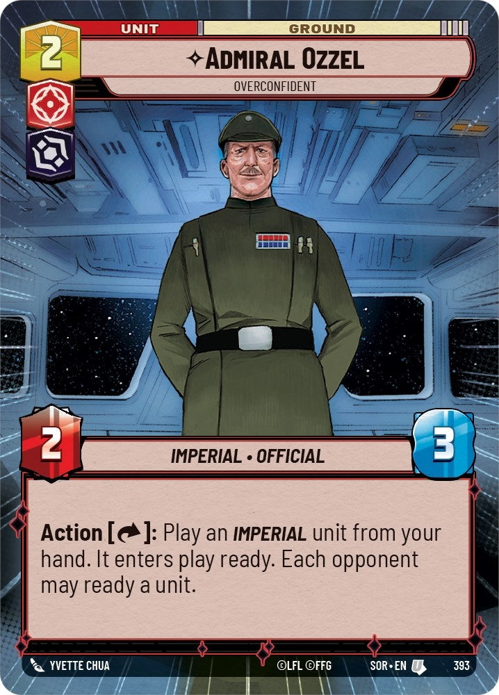 Image for Admiral Ozzel - Overconfident (Hyperspace) (Spark of Rebellion) (393) - Star Wars: Unlimited