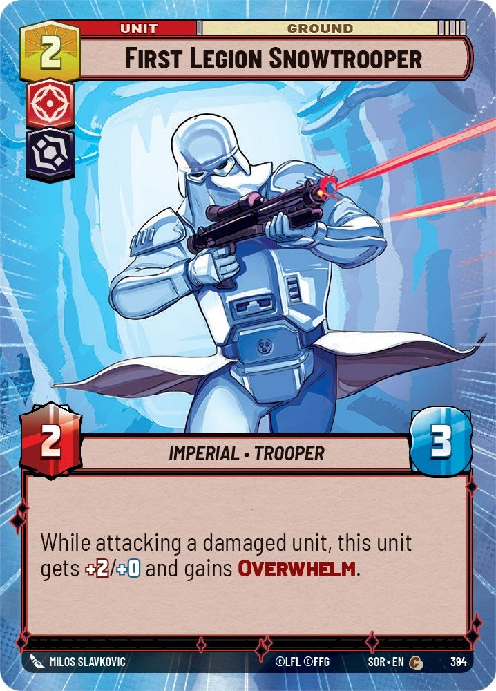 Image for First Legion Snowtrooper (Hyperspace) (Spark of Rebellion) (394) - Star Wars: Unlimited