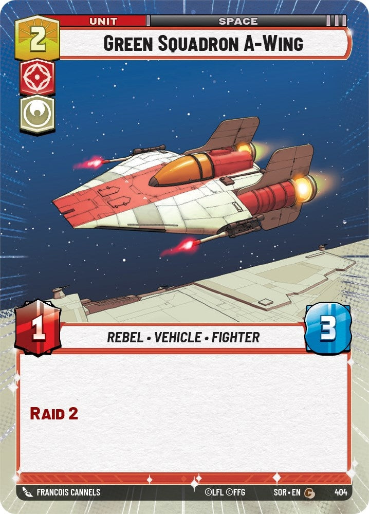 Image for Green Squadron A-Wing (Hyperspace) (Spark of Rebellion) (404) - Star Wars: Unlimited