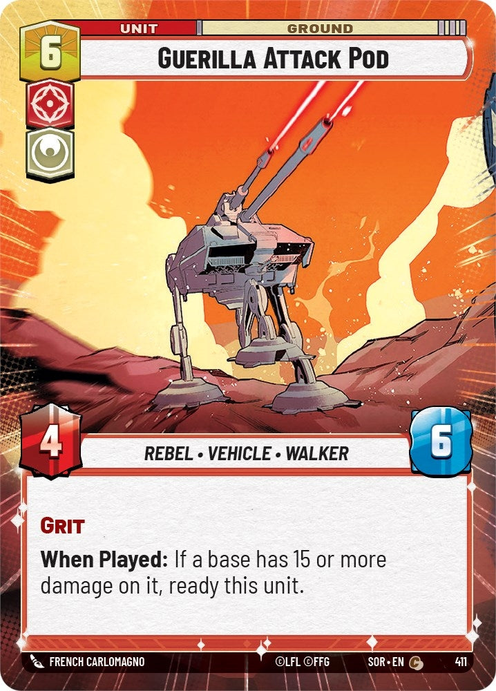 Image for Guerilla Attack Pod (Hyperspace) (Spark of Rebellion) (411) - Star Wars: Unlimited