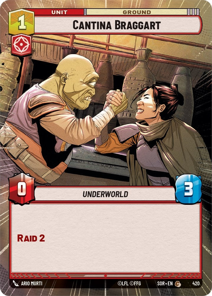 Image for Cantina Braggart (Hyperspace) (Spark of Rebellion) (420) - Star Wars: Unlimited