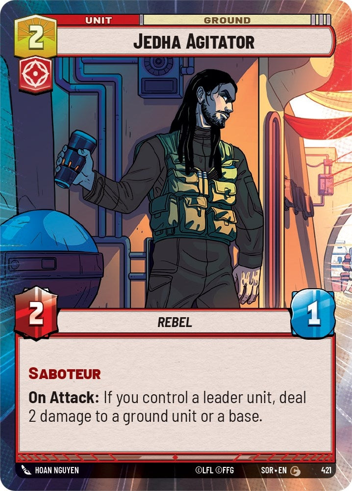 Image for Jedha Agitator (Hyperspace) (Spark of Rebellion) (421) - Star Wars: Unlimited