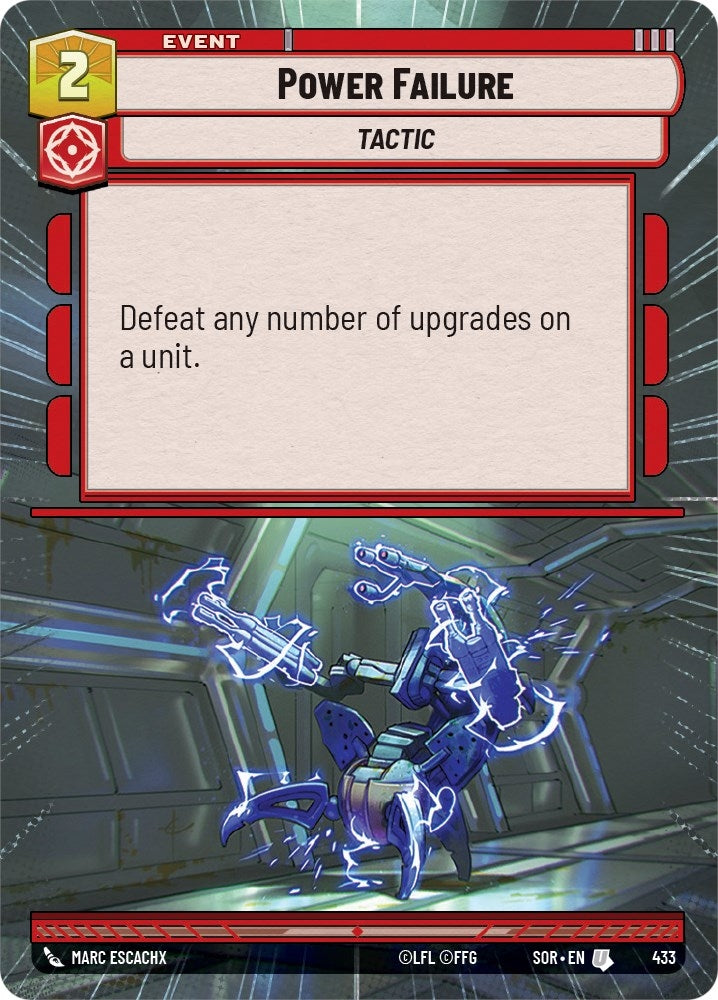 Image for Power Failure (Hyperspace) (Spark of Rebellion) (433) - Star Wars: Unlimited