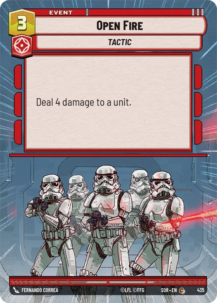 Image for Open Fire (Hyperspace) (Spark of Rebellion) (435) - Star Wars: Unlimited