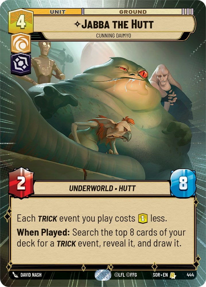 Image for Jabba the Hutt - Cunning Daimyo (Hyperspace) (Spark of Rebellion) (444) - Star Wars: Unlimited