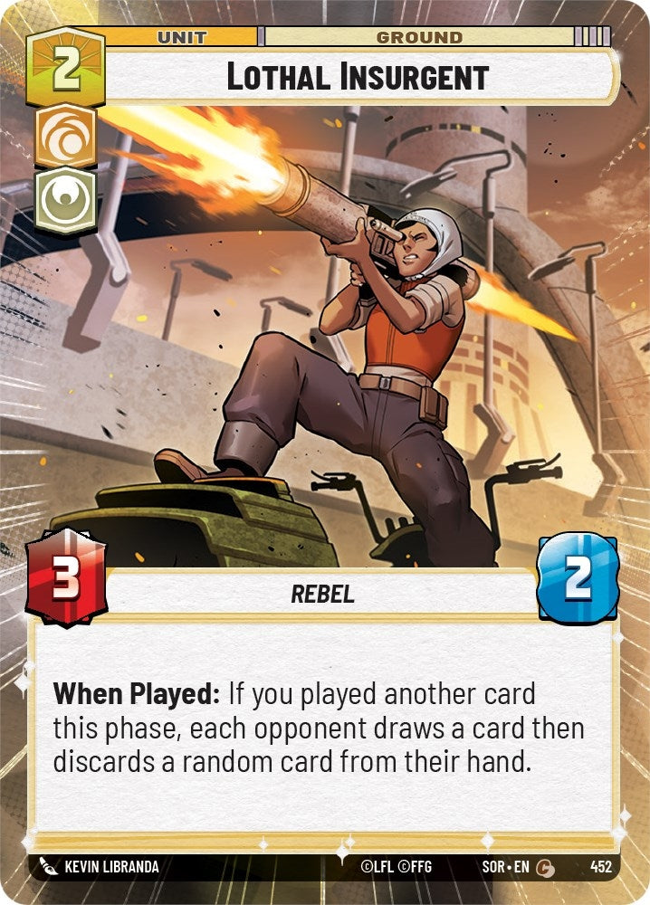 Image for Lothal Insurgent (Hyperspace) (Spark of Rebellion) (452) - Star Wars: Unlimited