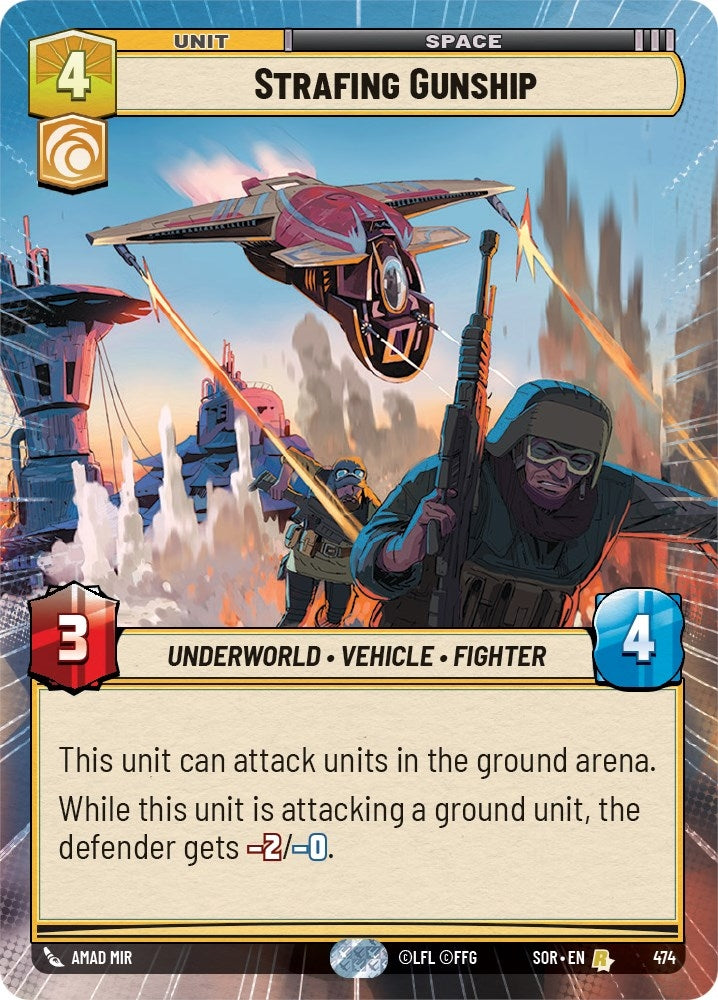 Image for Strafing Gunship (Hyperspace) (Spark of Rebellion) (474) - Star Wars: Unlimited