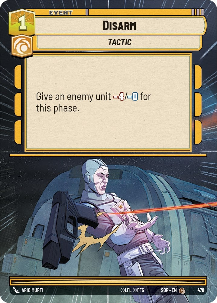 Image for Disarm (Hyperspace) (Spark of Rebellion) (478) - Star Wars: Unlimited
