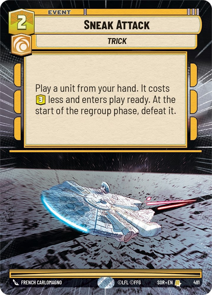 Image for Sneak Attack (Hyperspace) (Spark of Rebellion) (481) - Star Wars: Unlimited
