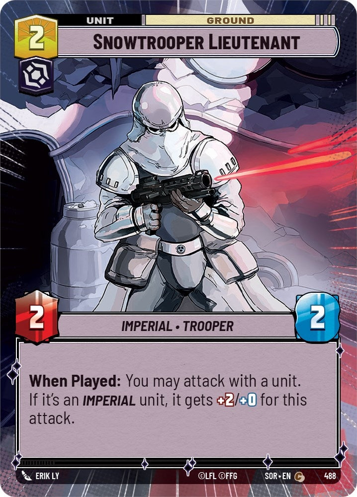 Image for Snowtrooper Lieutenant (Hyperspace) (Spark of Rebellion) (488) - Star Wars: Unlimited