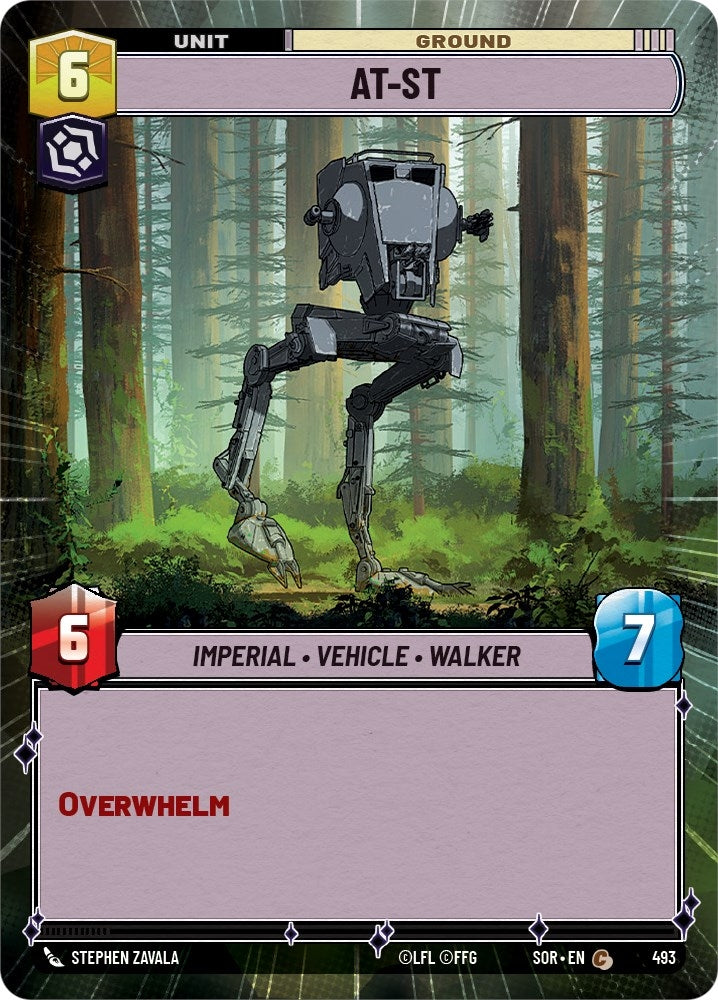 Image for AT-ST (Hyperspace) (Spark of Rebellion) (493) - Star Wars: Unlimited