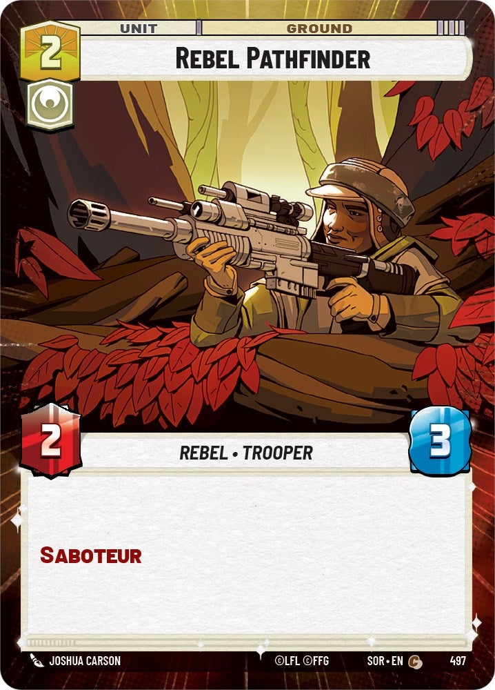 Image for Rebel Pathfinder (Hyperspace) (Spark of Rebellion) (497) - Star Wars: Unlimited