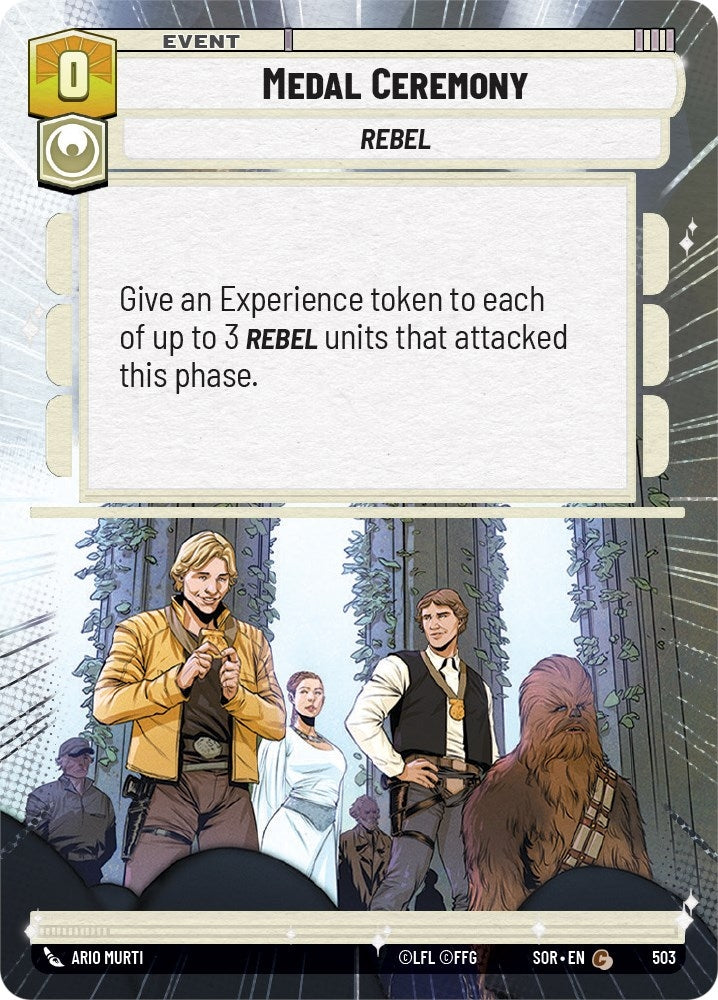 Image for Medal Ceremony (Hyperspace) (Spark of Rebellion) (503) - Star Wars: Unlimited