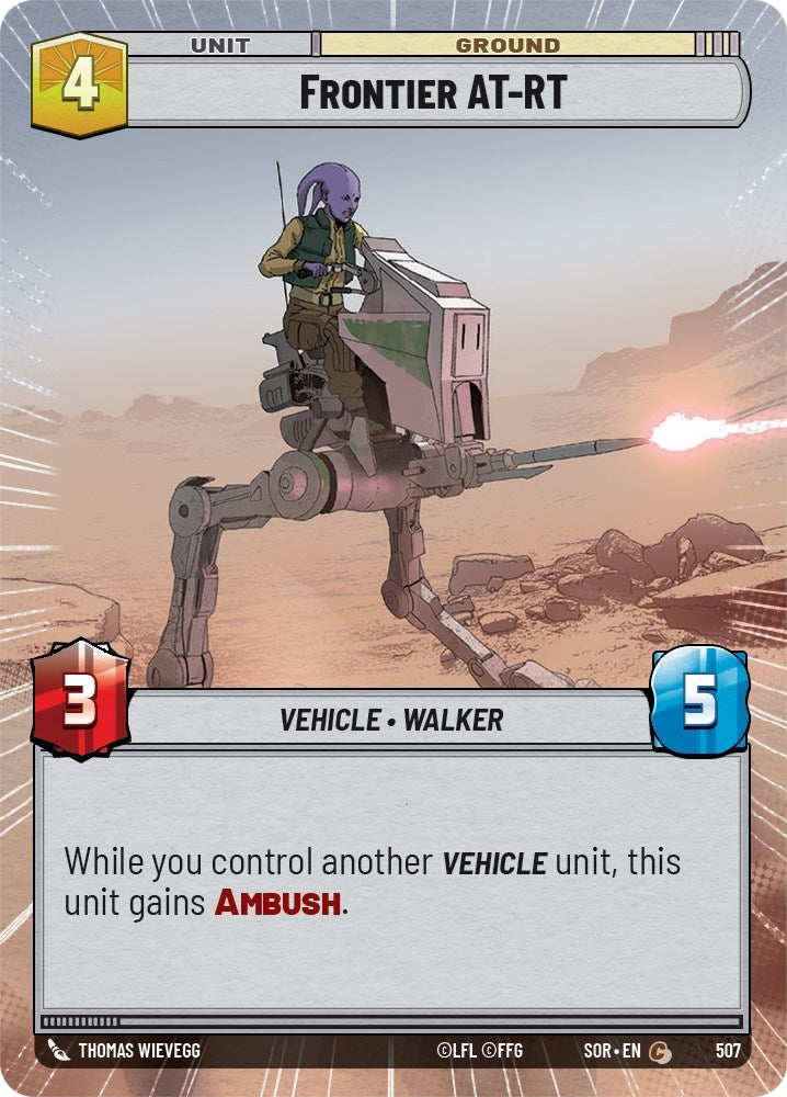 Image for Frontier AT-RT (Hyperspace) (Spark of Rebellion) (507) - Star Wars: Unlimited