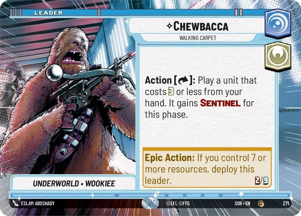 Image for Chewbacca - Walking Carpet (Hyperspace) (Spark of Rebellion) (271) - Star Wars: Unlimited