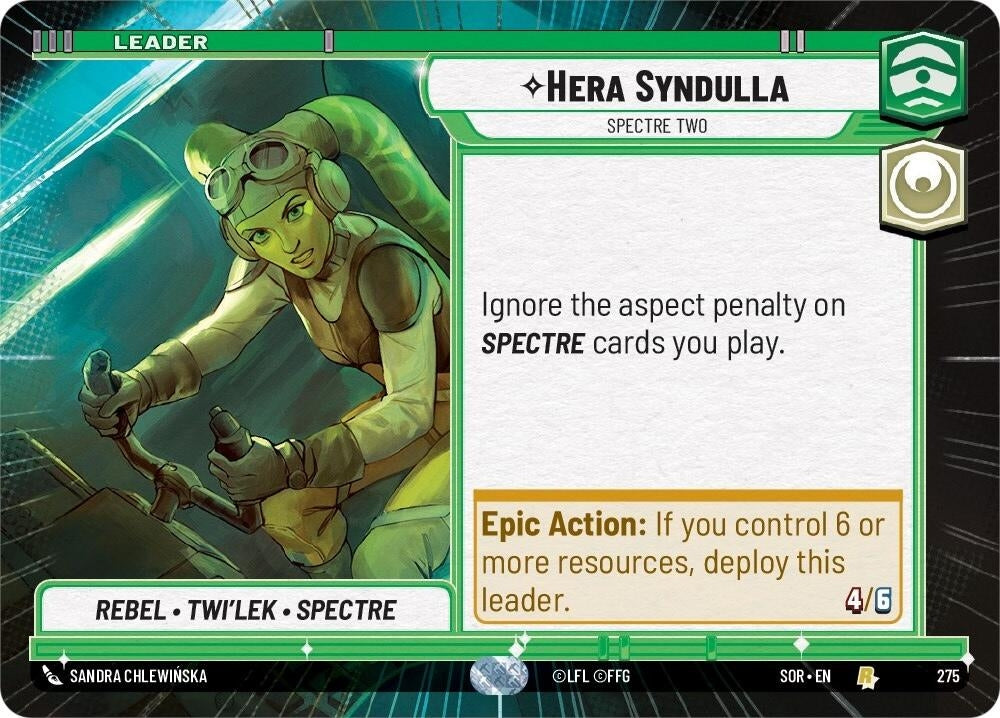 Image for Hera Syndulla - Spectre Two (Hyperspace) (Spark of Rebellion) (275) - Star Wars: Unlimited