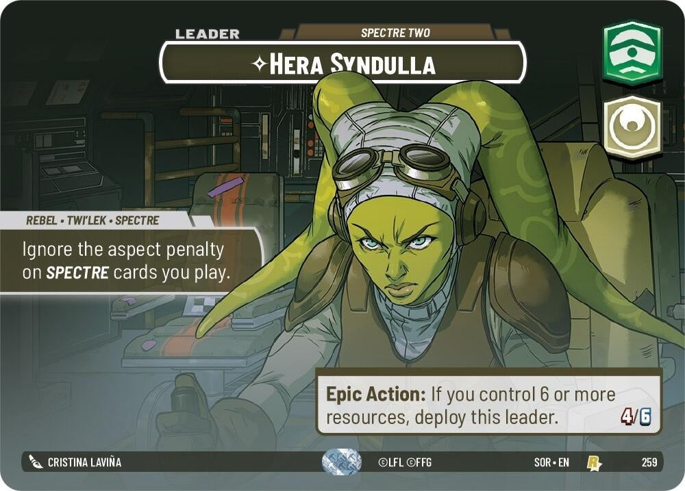 Image for Hera Syndulla - Spectre Two (Showcase) (Spark of Rebellion) (259) - Star Wars: Unlimited