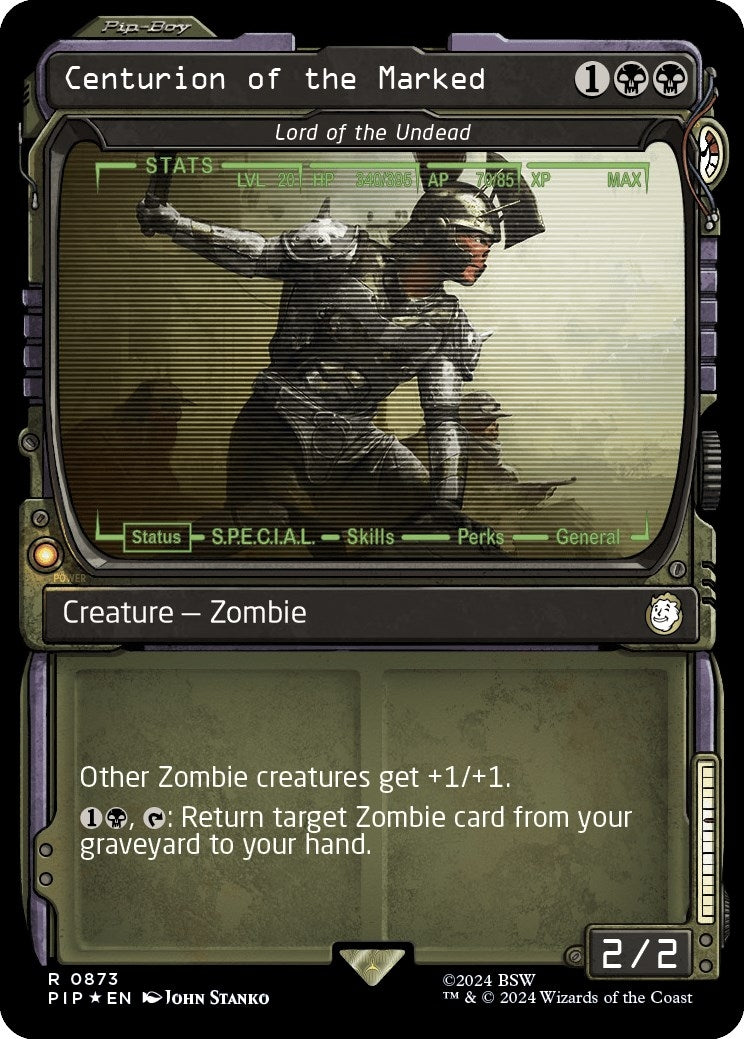 Image for Centurion of the Marked - Lord of the Undead (Showcase) (Surge Foil) (Universes Beyond: Fallout) (873) - Magic: The Gathering