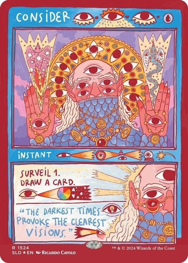 Image for Consider (Rainbow Foil) (Secret Lair Drop Series) (1524) - Magic: The Gathering