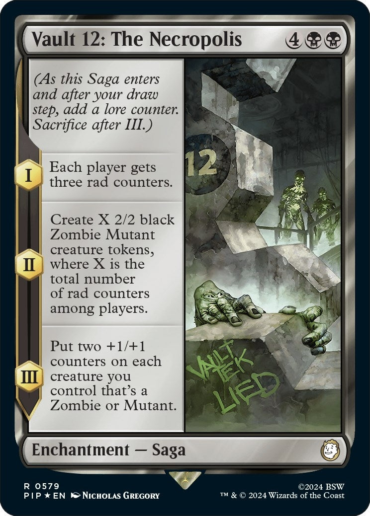 Image for Vault 12: The Necropolis (Surge Foil) (Universes Beyond: Fallout) (579) - Magic: The Gathering