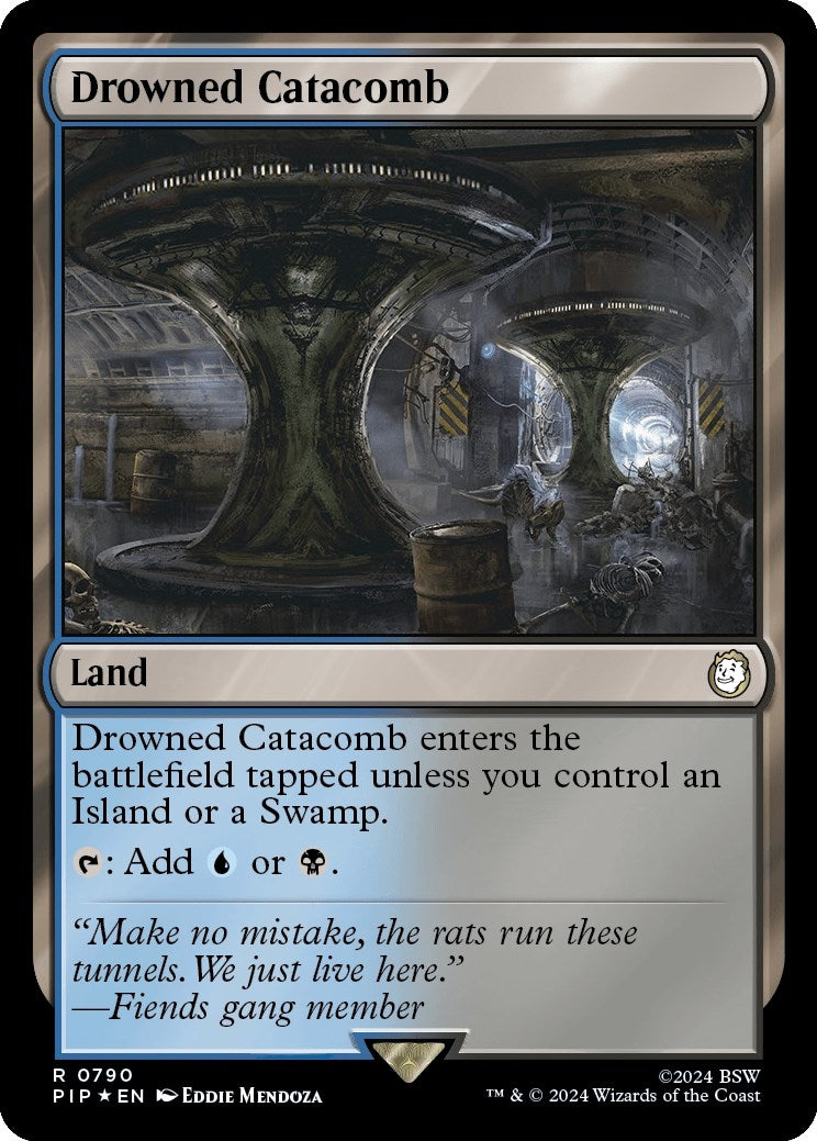 Image for Drowned Catacomb (Surge Foil) (Universes Beyond: Fallout) (790) - Magic: The Gathering