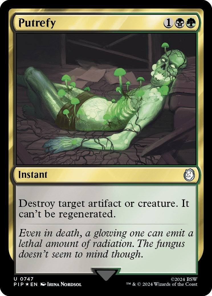 Image for Putrefy (Surge Foil) (Universes Beyond: Fallout) (747) - Magic: The Gathering