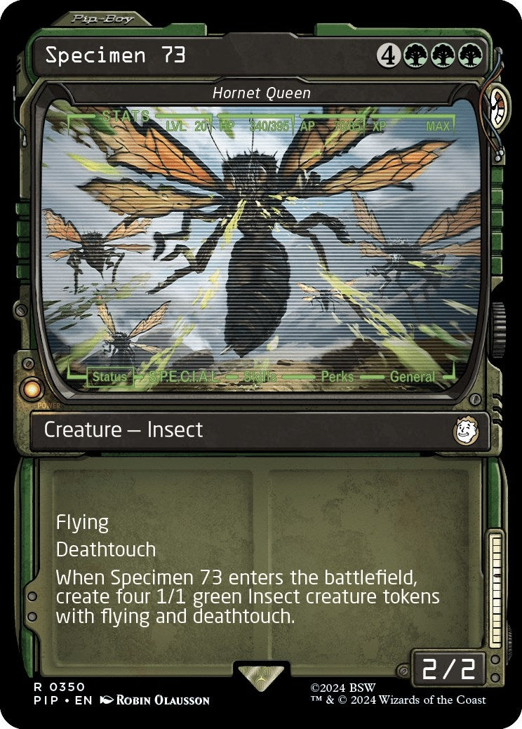 Image for Specimen 73 - Hornet Queen (Showcase) (Universes Beyond: Fallout) (350) - Magic: The Gathering