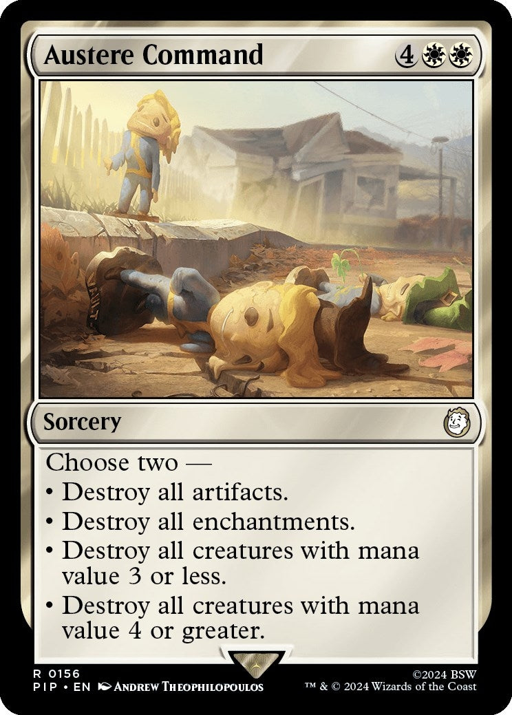 Image for Austere Command (Universes Beyond: Fallout) (156) - Magic: The Gathering