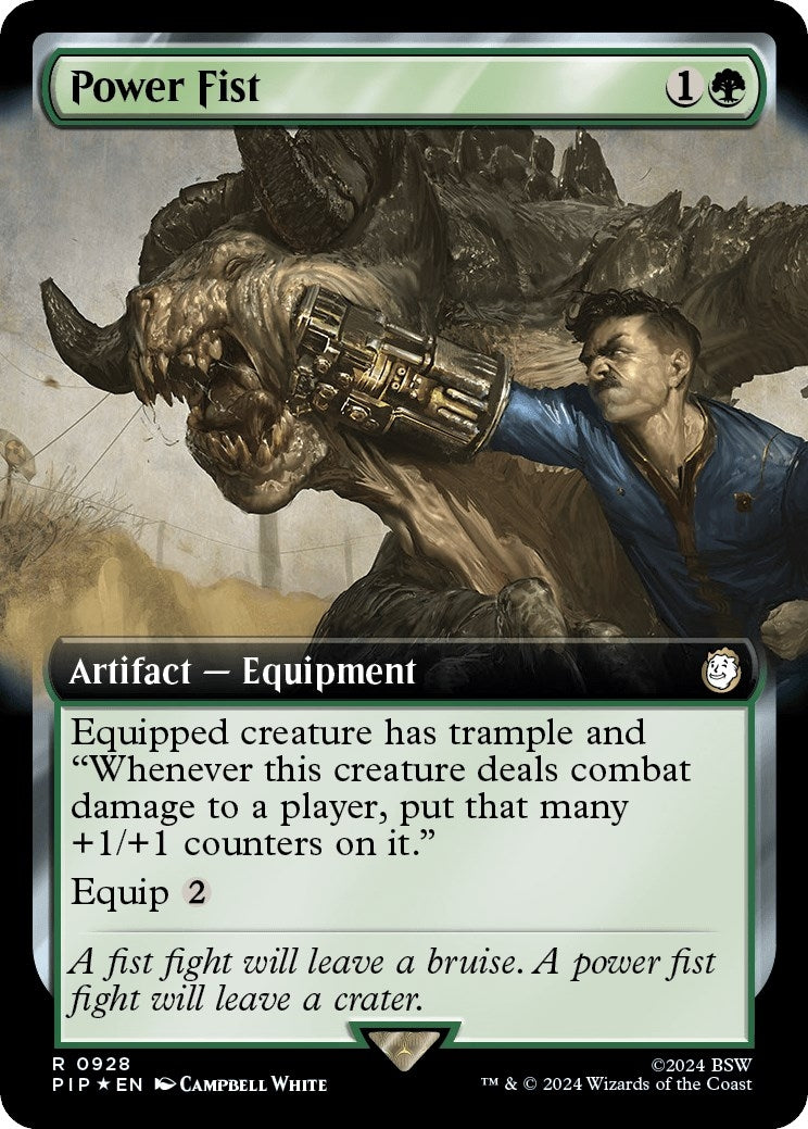 Image for Power Fist (Extended Art) (Surge Foil) (Universes Beyond: Fallout) (928) - Magic: The Gathering