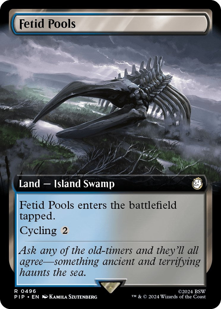 Image for Fetid Pools (Extended Art) (Universes Beyond: Fallout) (496) - Magic: The Gathering