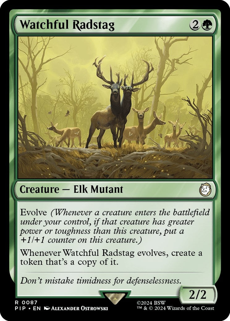 Image for Watchful Radstag (Universes Beyond: Fallout) (87) - Magic: The Gathering