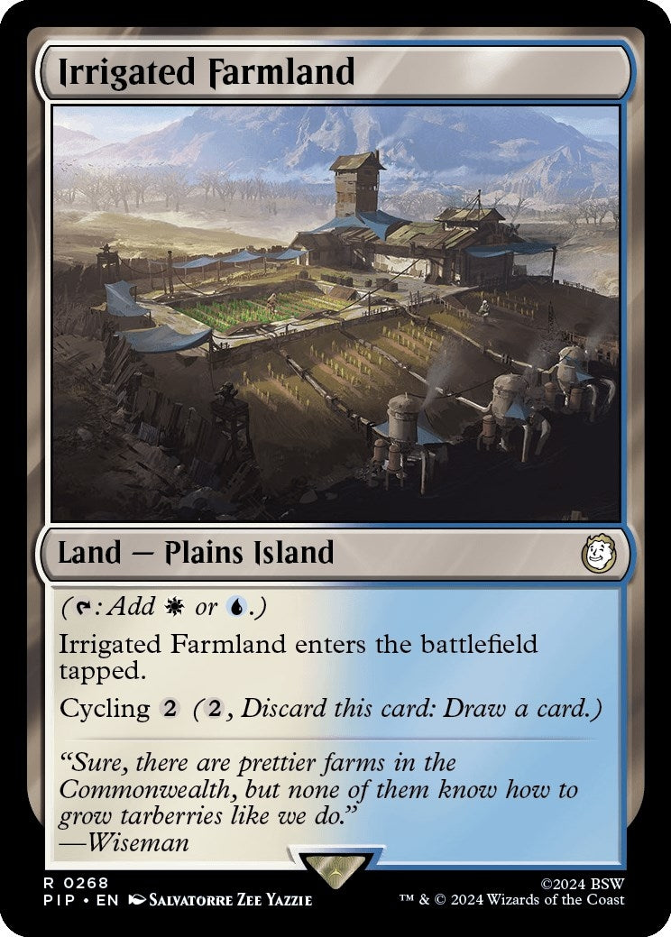 Image for Irrigated Farmland (Universes Beyond: Fallout) (268) - Magic: The Gathering