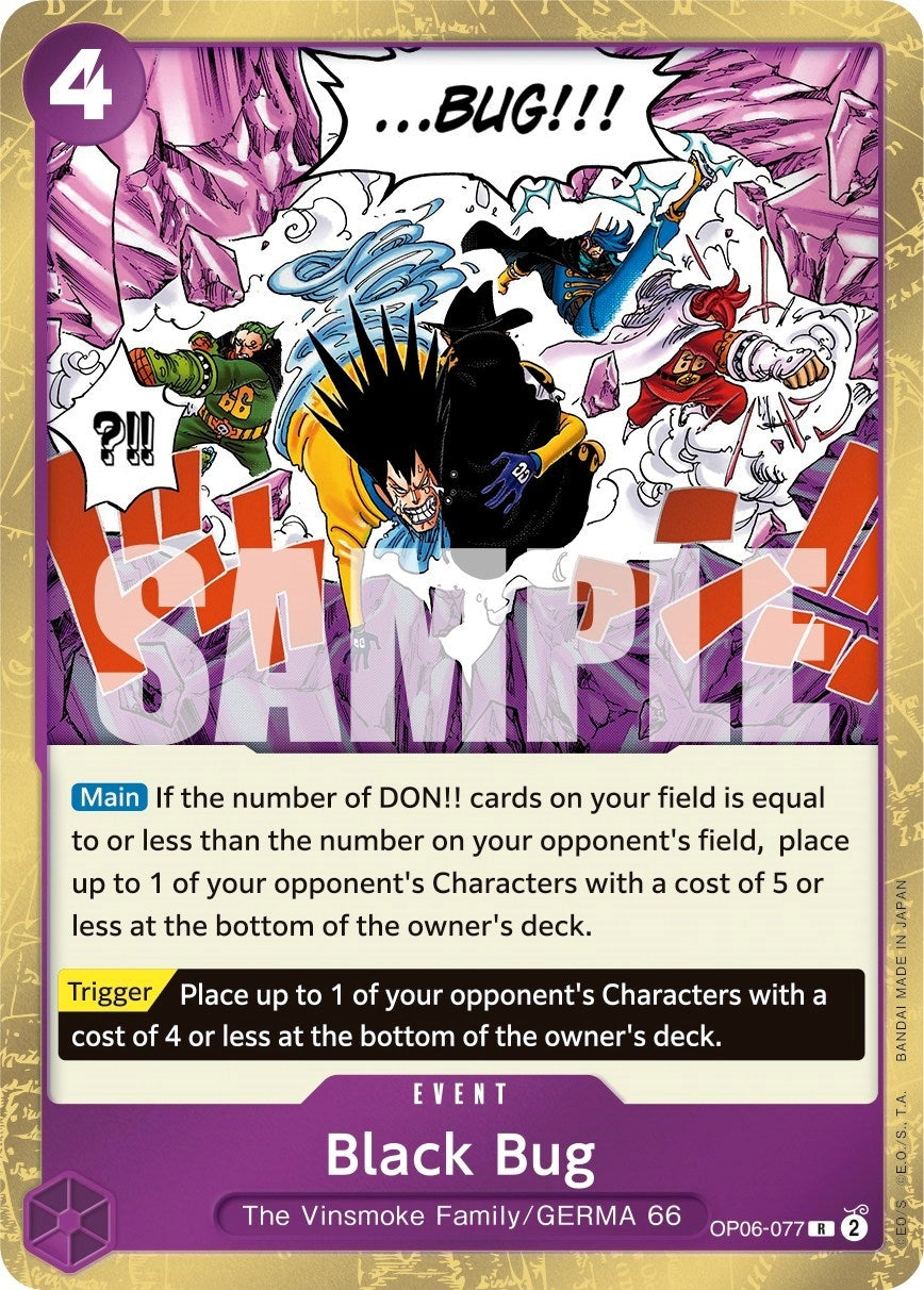 Image for Black Bug (Wings of the Captain) (OP06-077) - One Piece Card Game