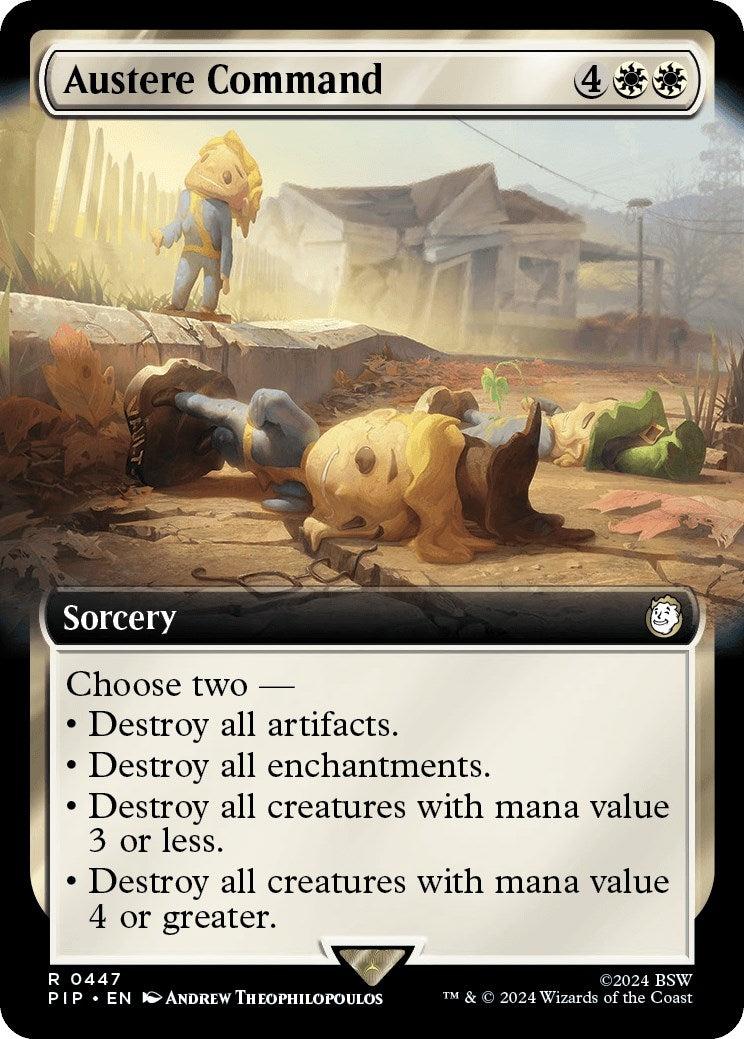 Image for Austere Command (Extended Art) (Universes Beyond: Fallout) (447) - Magic: The Gathering