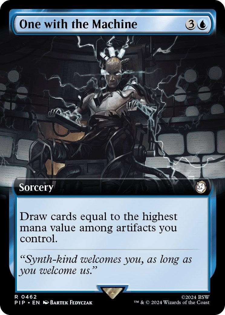 Image for One with the Machine (Extended Art) (Universes Beyond: Fallout) (462) - Magic: The Gathering