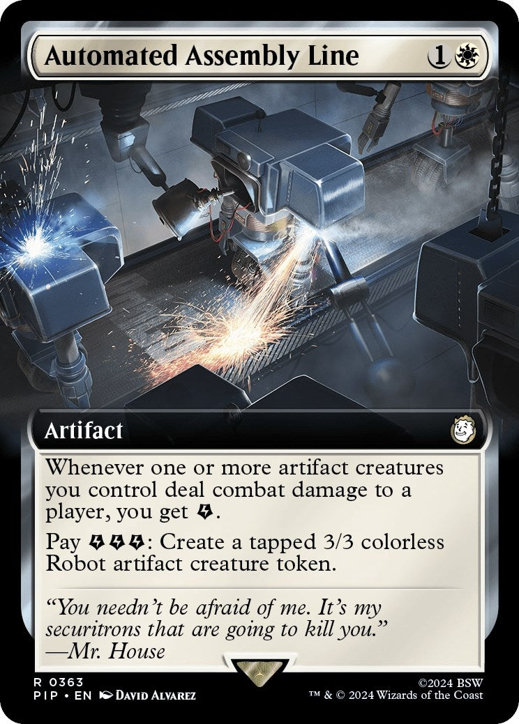 Image for Automated Assembly Line (Extended Art) (Universes Beyond: Fallout) (363) - Magic: The Gathering