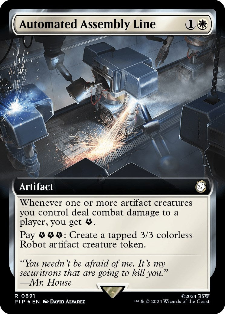 Image for Automated Assembly Line (Extended Art) (Surge Foil) (Universes Beyond: Fallout) (891) - Magic: The Gathering