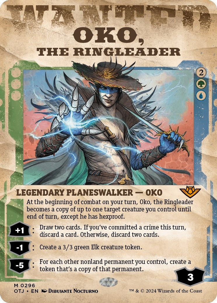 Image for Oko, the Ringleader (Showcase) (Outlaws of Thunder Junction) (296) - Magic: The Gathering