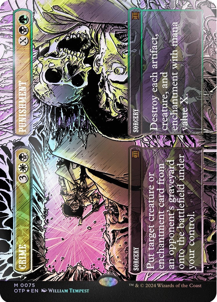 Image for Crime // Punishment (Textured Foil) (Outlaws of Thunder Junction: Breaking News) (75) - Magic: The Gathering