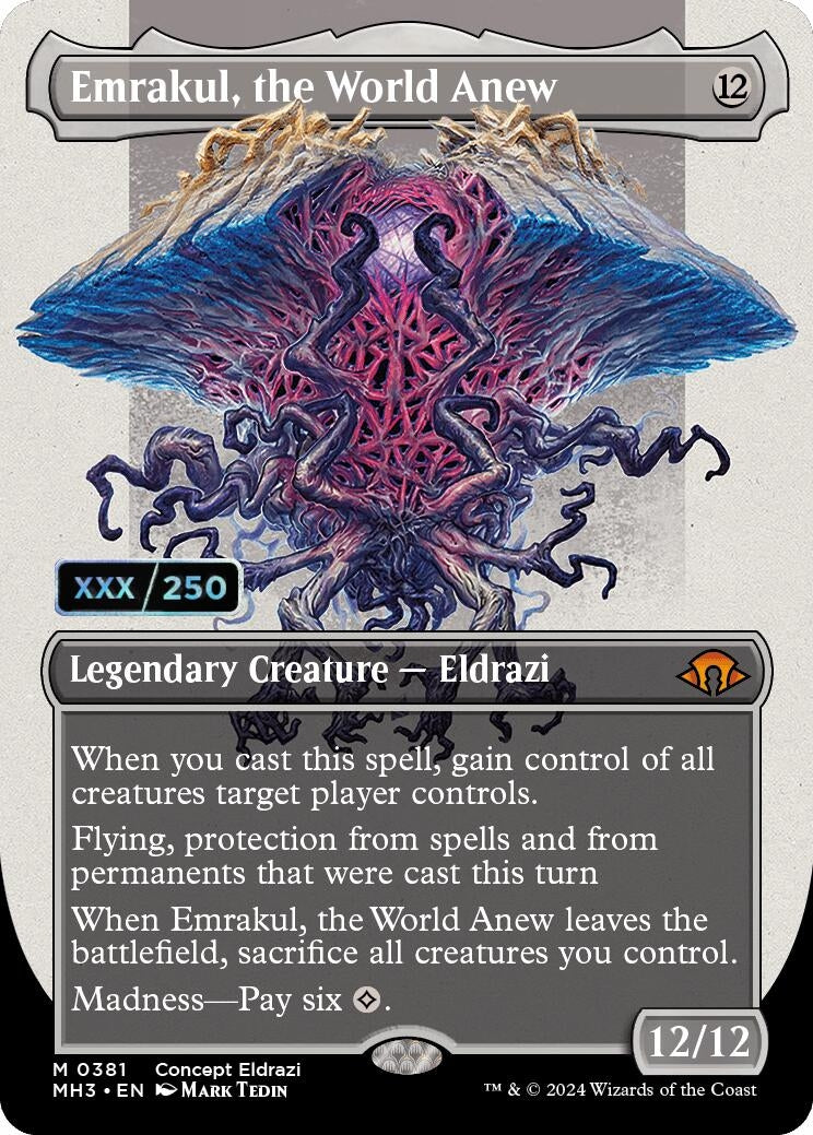 Image for Emrakul, the World Anew (Borderless) (Serial Numbered) (Modern Horizons 3) (381) - Magic: The Gathering
