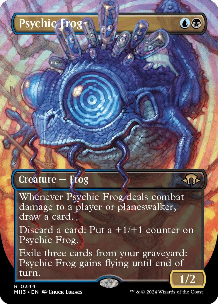Image for Psychic Frog (Borderless) (Modern Horizons 3) (344) - Magic: The Gathering