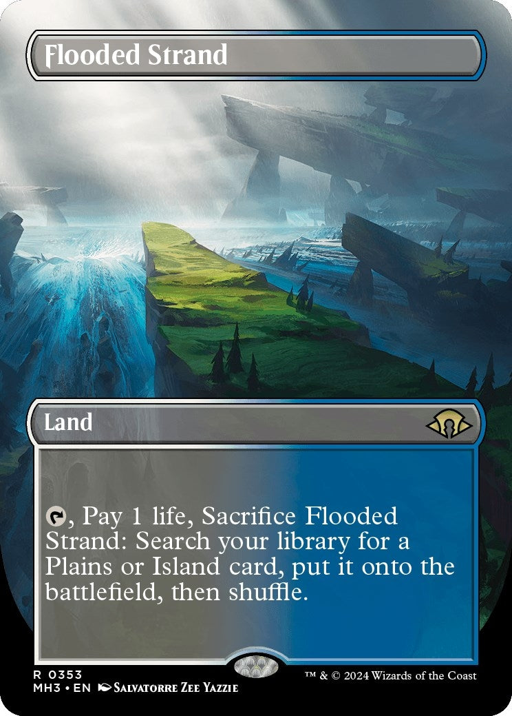 Image for Flooded Strand (Borderless) (Modern Horizons 3) (353) - Magic: The Gathering