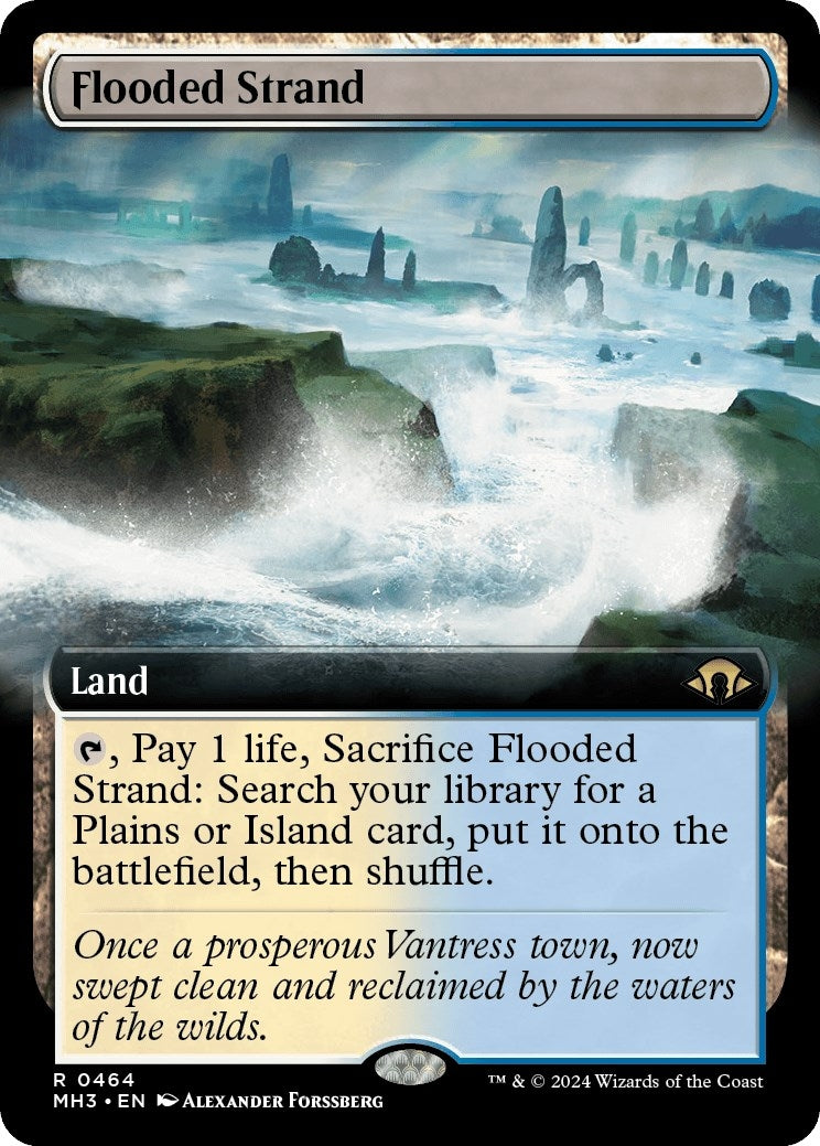 Image for Flooded Strand (Extended Art) (Modern Horizons 3) (464) - Magic: The Gathering