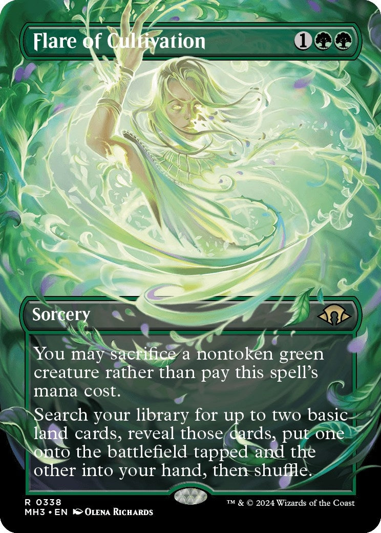 Image for Flare of Cultivation (Borderless) (Modern Horizons 3) (338) - Magic: The Gathering