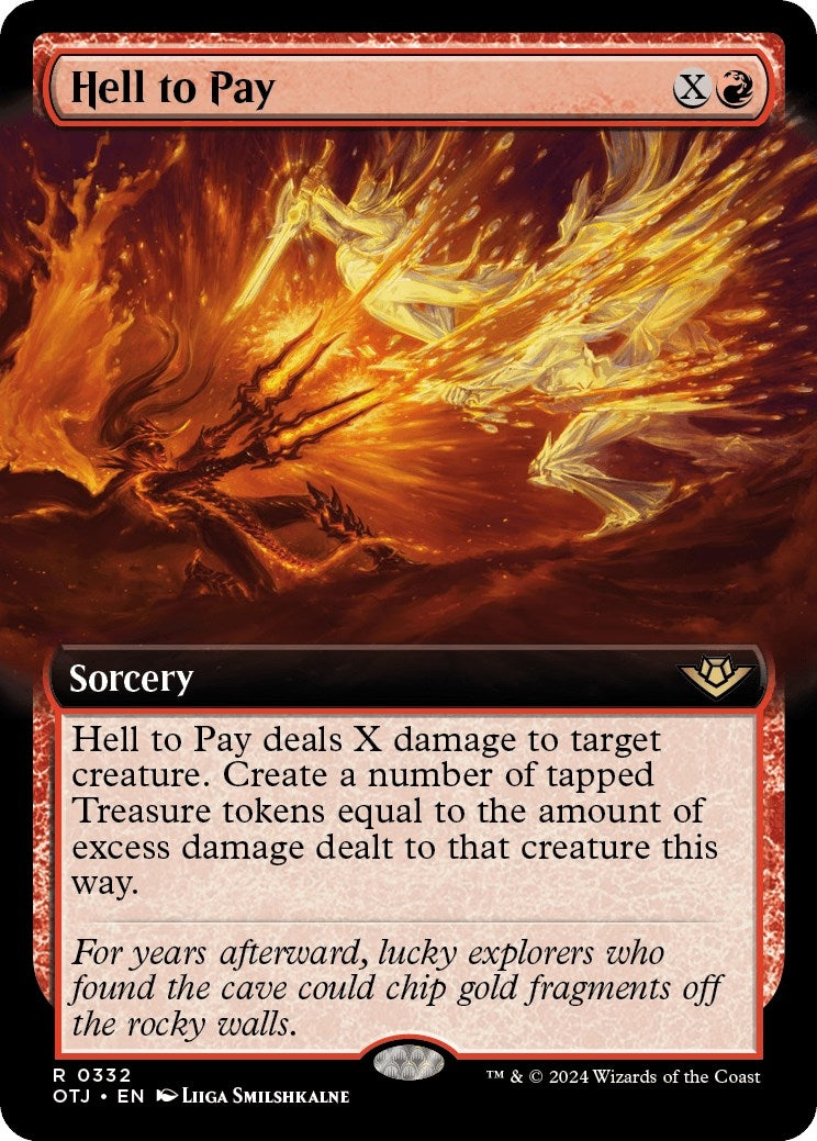 Image for Hell to Pay (Extended Art) (Outlaws of Thunder Junction) (332) - Magic: The Gathering