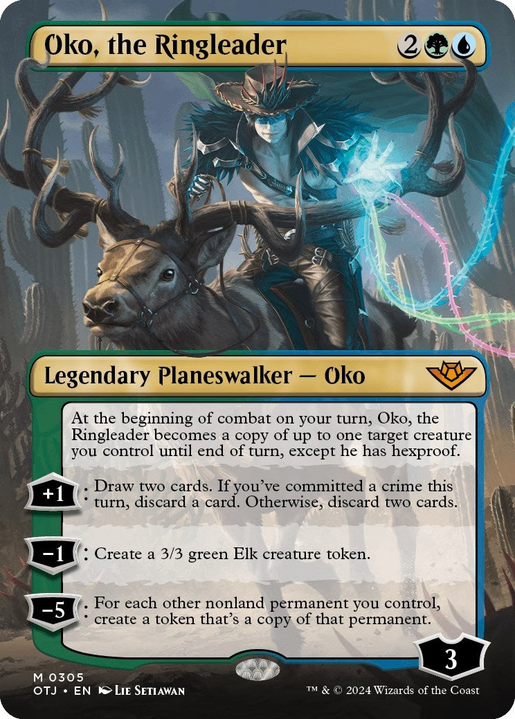 Image for Oko, the Ringleader (Borderless) (Outlaws of Thunder Junction) (305) - Magic: The Gathering