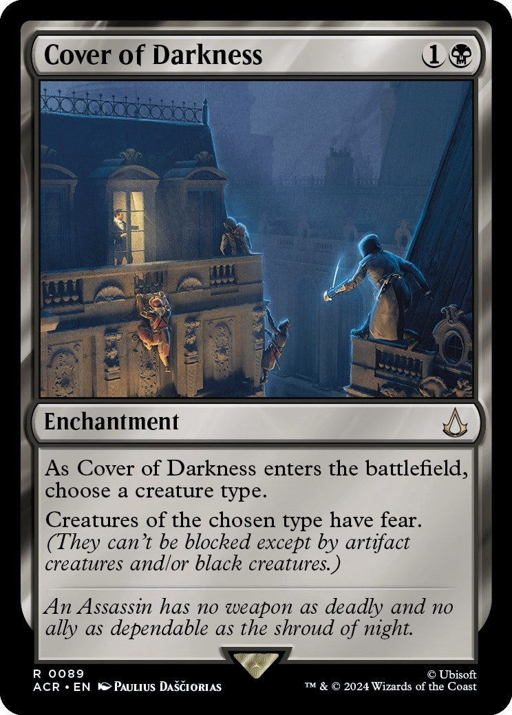 Image for Cover of Darkness (Universes Beyond: Assassin's Creed) (89) - Magic: The Gathering