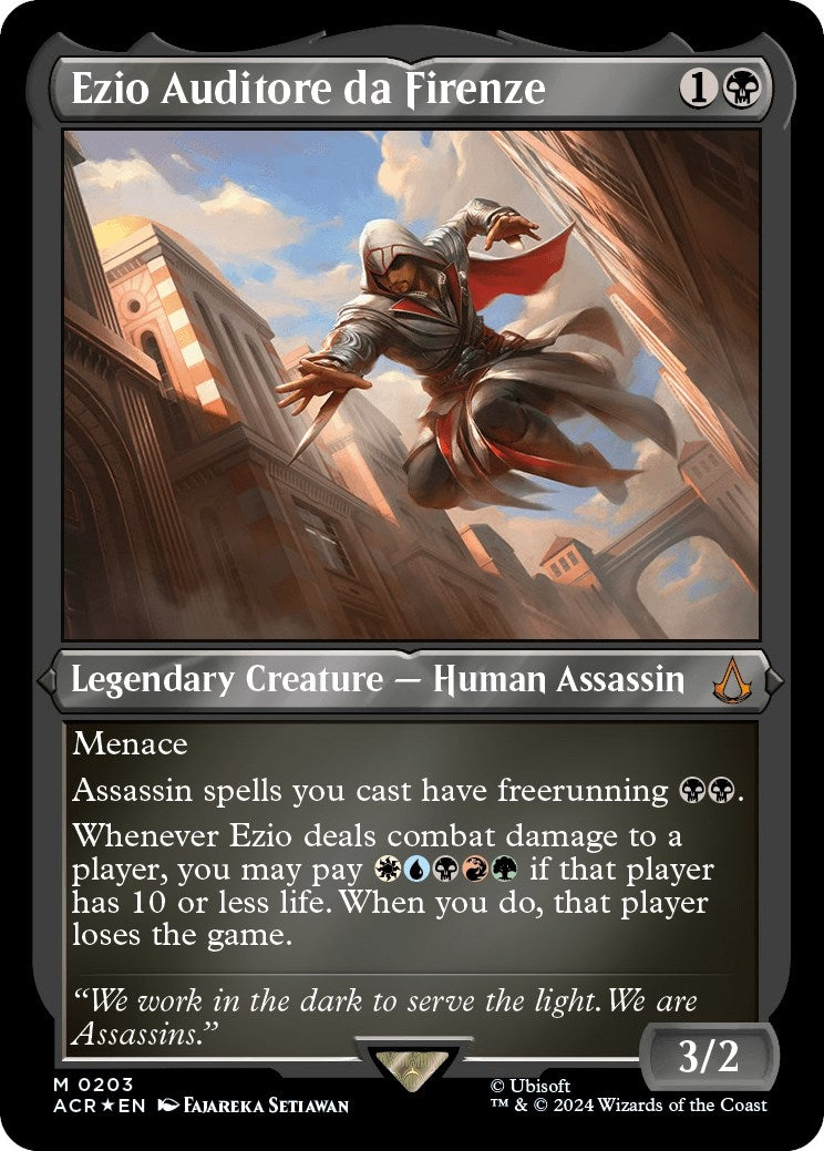 Image for Ezio Auditore da Firenze (Foil Etched) (Universes Beyond: Assassin's Creed) (203) - Magic: The Gathering