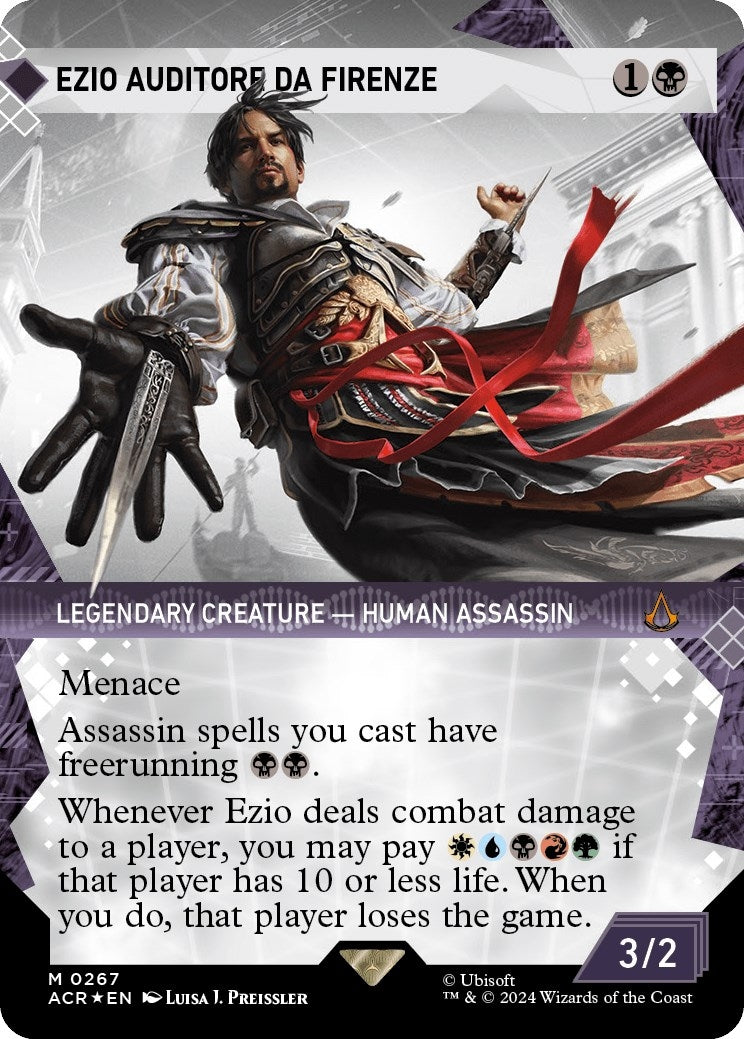 Image for Ezio Auditore da Firenze (Showcase) (Textured Foil) (Universes Beyond: Assassin's Creed) (267) - Magic: The Gathering